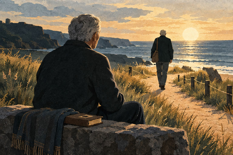Editorial illustration for Another Farewell